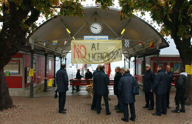 Lugano sciopero dipendenti SNL