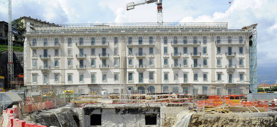 Lugano veduta cantiere ex Palace