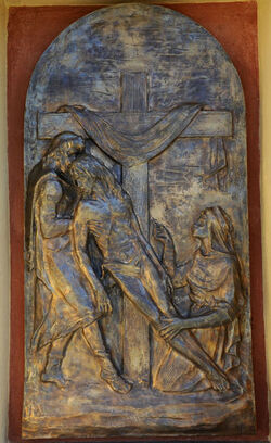Coldrerio fine restauri Via Crucis Santa Apollonia