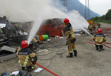 Biasca incendio discarica