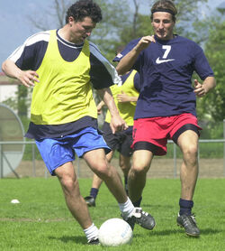 Calcio AC Bellinzona allenamento giocatori in sciopero