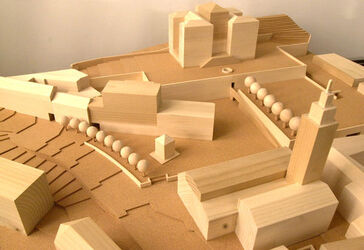 Balerna foto modellino progetto nuova piazza del Paese