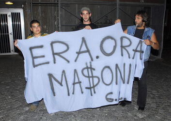 Bellinzona striscione Masoni