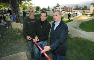 Mendrisio inaugurazione percorso a dune Pumptrack