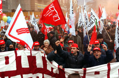 Bellinzona manifestazione sindacati SEI FLMO