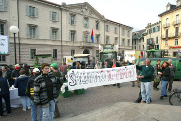 Bellinzona manifestazione contadini
