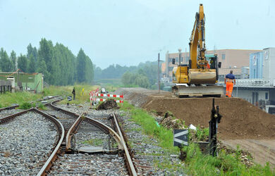 Stabio cantiere ferrovia Stabio Arcisate