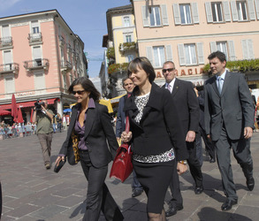 Lugano ricevimento Presidente della Confederazione