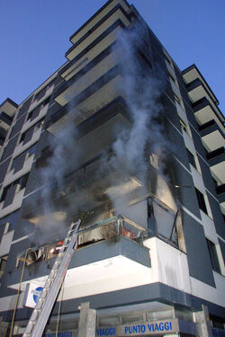 Chiasso incendio via S.Gottardo