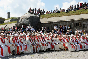 Passo San Gottardo Festa Nazionale santa messa