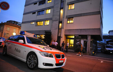 Lugano aggressione in via Giovanni Ferri Lugano aggressione in via Giovanni Ferri