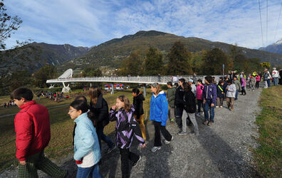 Bellinzona passerella Monte Carasso Bellinzona