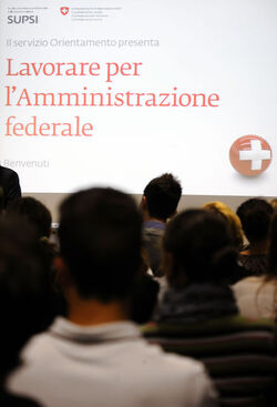 Manno SUPSI incontro con Corina Casanova Cancelliera federale