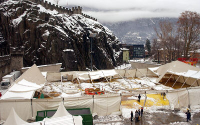 Bellinzona Crollo Capannone