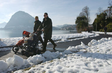 Ticino nevicate scorci invernali